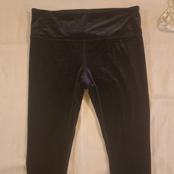Athleta Elation Ultra High Rise Tight In Black Velvet Sz XL Tall - Picture 8 of 11